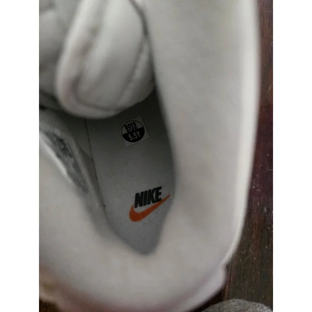 Nike Air Force 1 High Leather GS Sail Medium Gray 5.5 Y NWOT